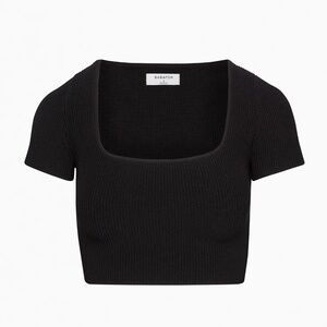 Aritzia Baboon Sculpt Knit Squareneck Top